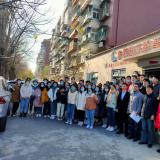天津城建大学师生参观威客电竞智慧养老服务中心